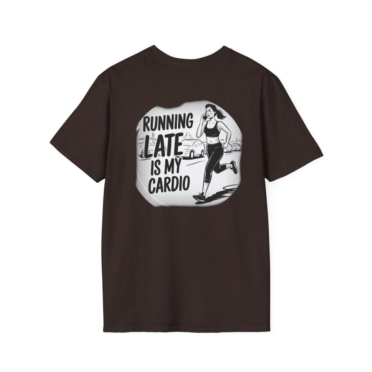 'Running Late Is My Cardio' T-Shirt | Funny Fitness Humor Tee | Workout Quote Shirt | Sarcastic Gym Life Gift - Image 14