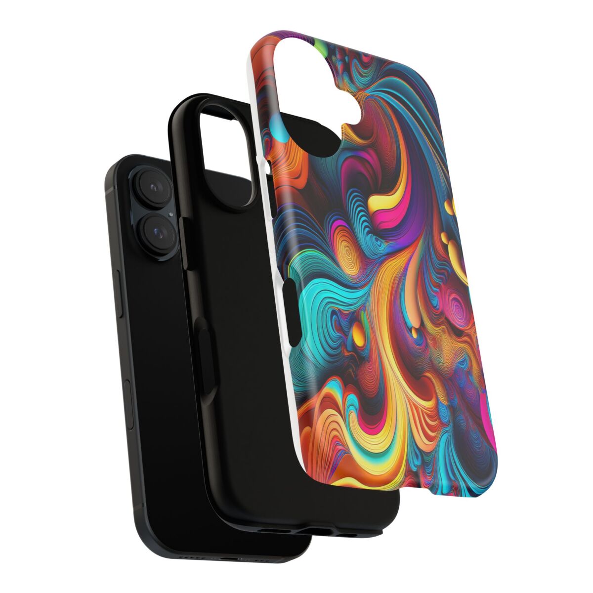 Psychedelic, Vibrant Artsy Phone Case, Colorful Protective over, iPhone, Galaxy, Google - Image 145