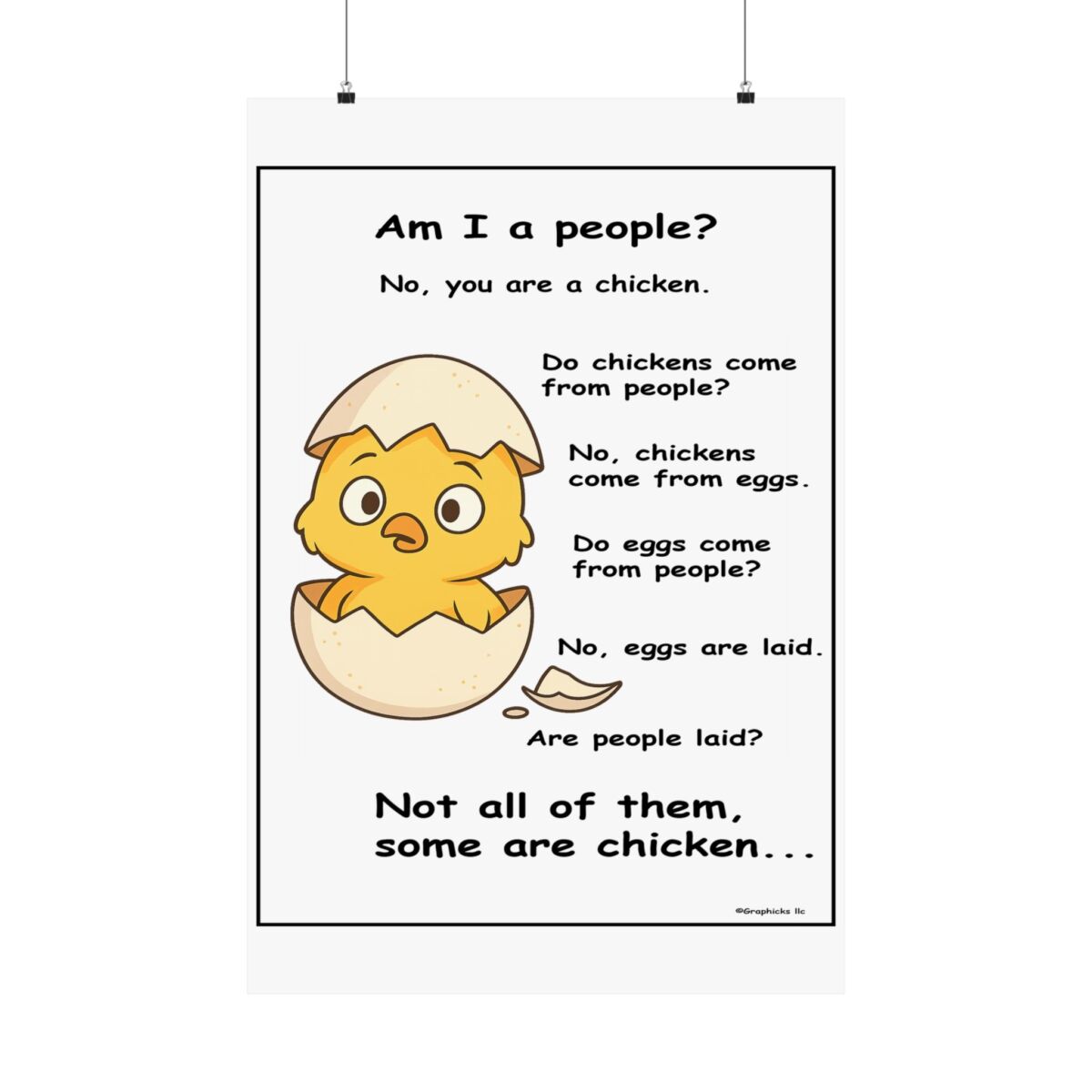 Humorous Poster Chicken Egg - Image 26
