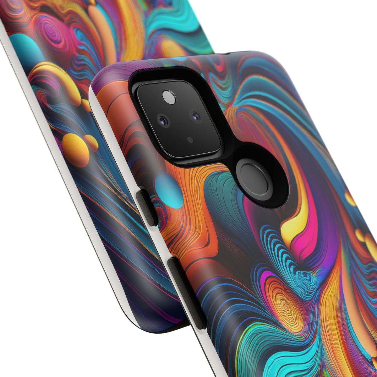 Psychedelic, Vibrant Artsy Phone Case, Colorful Protective over, iPhone, Galaxy, Google - Image 247