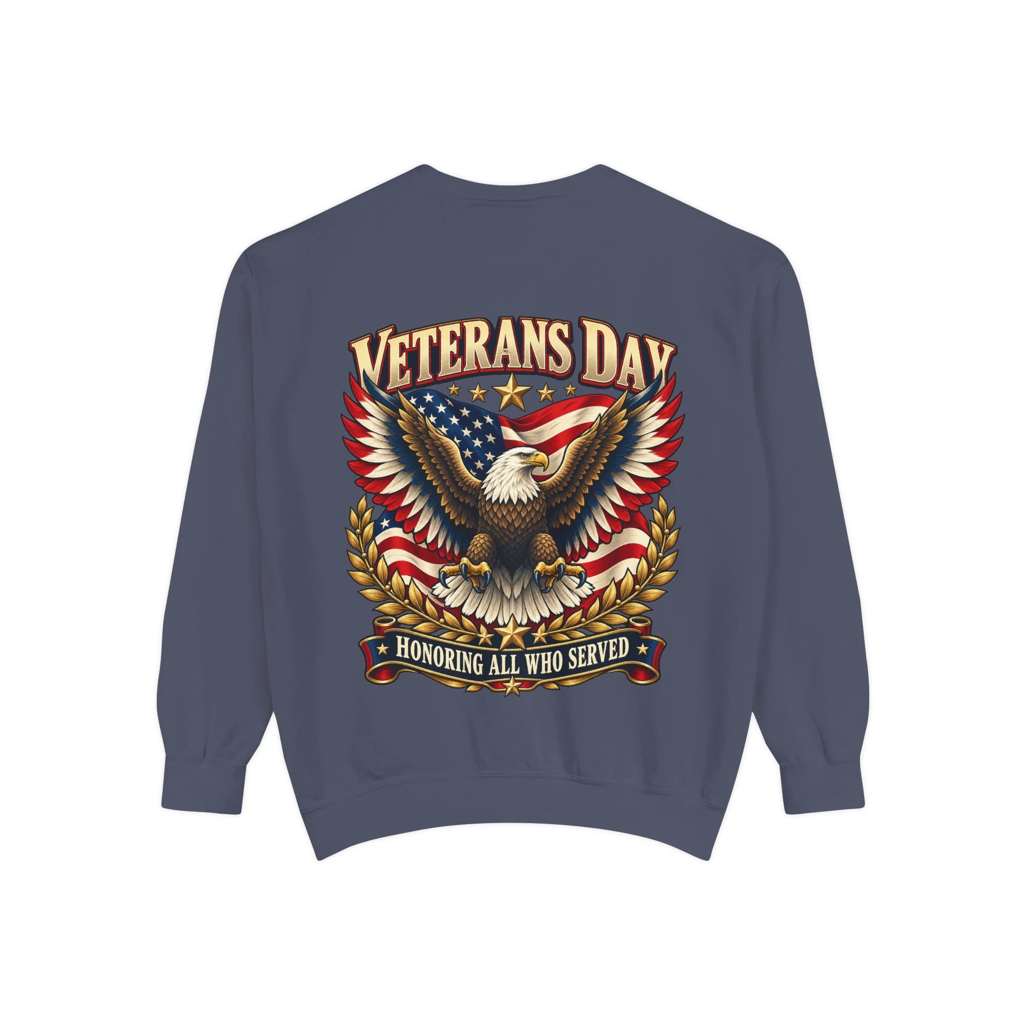 Veterans Unisex Garment-Dyed Sweatshirt - image back - Image 14